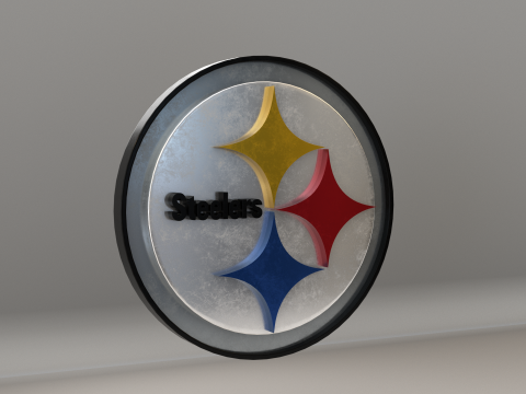 NFL Pittsburgh Steelers Logo Modelo 3D