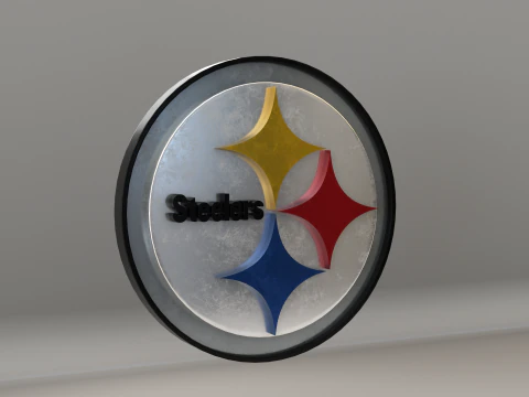 NFL Pittsburgh Steelers Logotipo Modelo 3D