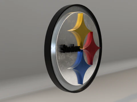 NFL Pittsburgh Steelers Logotipo Modelo 3D
