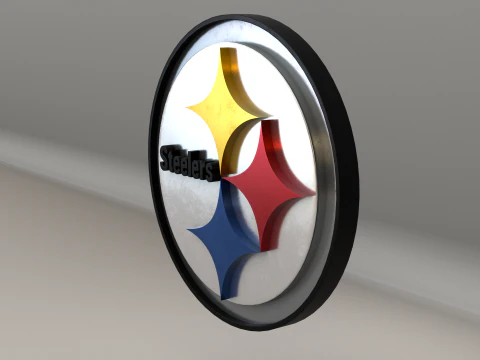 NFL Pittsburgh Steelers Logotipo Modelo 3D