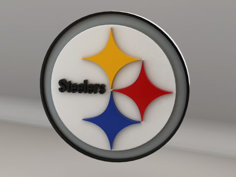 NFL Pittsburgh Steelers Logo Modelo 3D