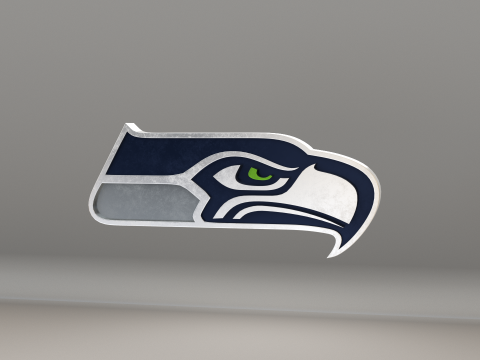 NFL Seattle Seahawks Logo Modelo 3D