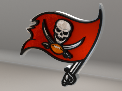 NFL Tampa Bay Buccaneers Logo 3D 模型