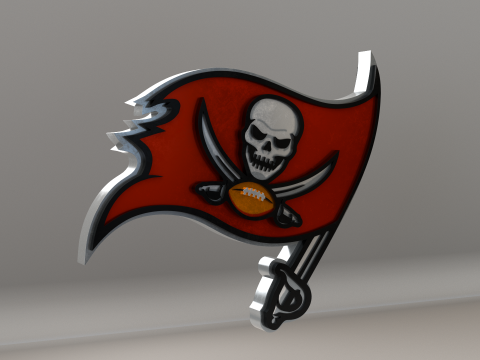 NFL Tampa Bay Buccaneers Logo 3D 模型