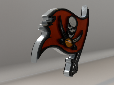 NFL Tampa Bay Buccaneers Logo 3D 模型
