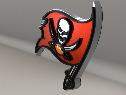 NFL Tampa Bay Buccaneers Logo 3D 模型