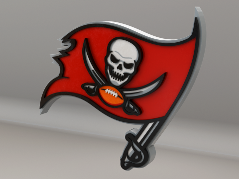 NFL Tampa Bay Buccaneers Logo 3D 模型
