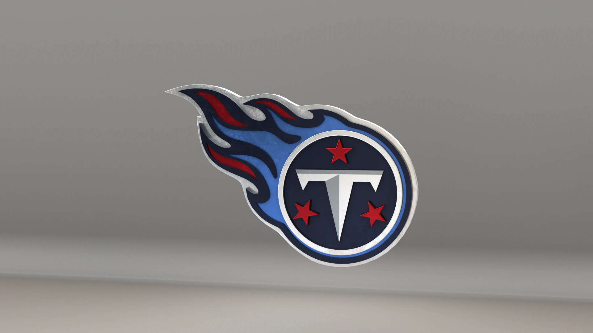 NFL Tennessee Titans Logo 3D Model .c4d .max .obj .3ds .fbx .stl .blend
