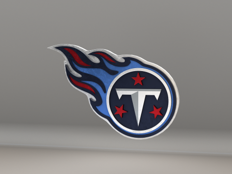 NFL Tennessee Titans Logo Modelo 3D