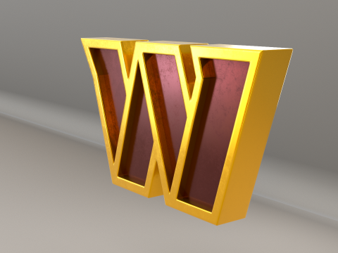 NFL Washington Commanders Logo Modèle 3D