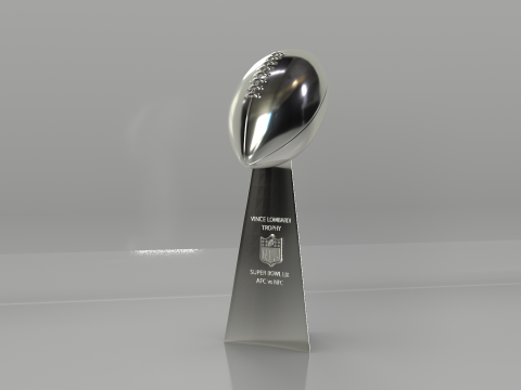 NFL Superbowl Trophy Vince Lombardi 3D-Modell