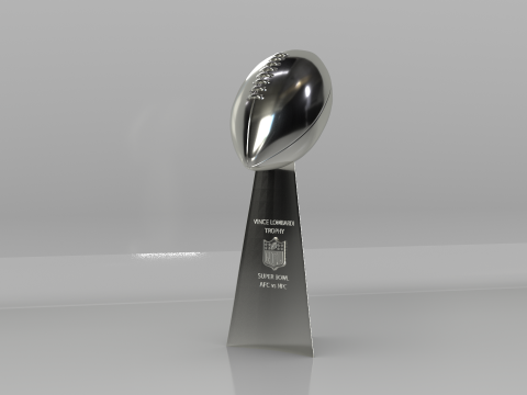 NFL Superbowl Trophy Vince Lombardi 3D Model