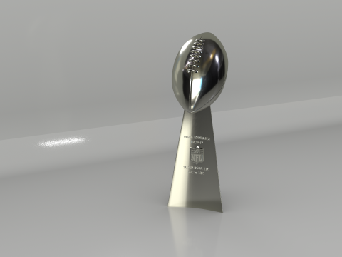 NFL Superbowl Trophy Vince Lombardi 3D Model
