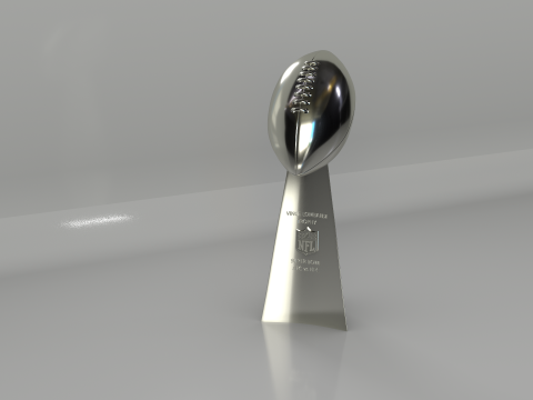 NFL Superbowl Trophy Vince Lombardi 3D Model