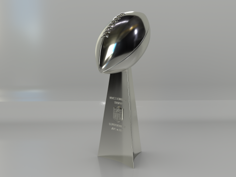 NFL Superbowl Trophy Vince Lombardi 3D Model