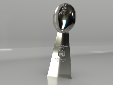 NFL Superbowl Trophy Vince Lombardi 3D Model