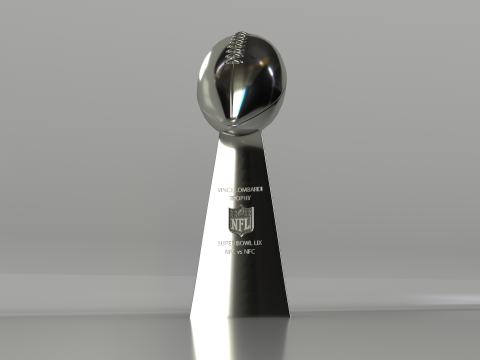 NFL Superbowl Trophy Vince Lombardi 3D Model