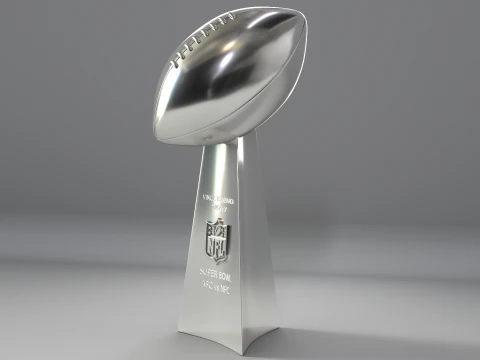 NFL Superbowl Trophy Vince Lombardi 3D Model