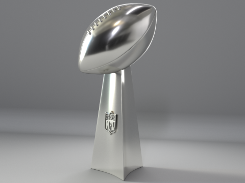 NFL Super Bowl Trophy Vince Lombardi 3D Modell