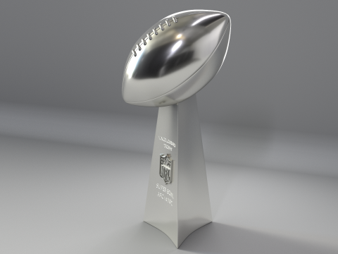 NFL Super Bowl Trophy Vince Lombardi 3D Modell