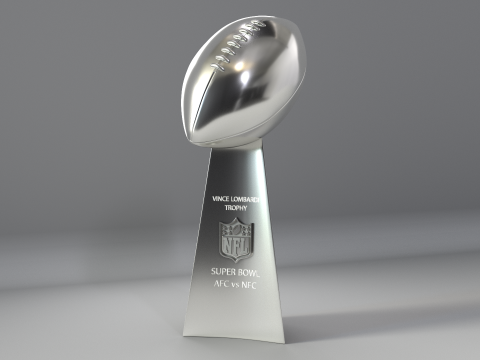 NFL Super Bowl Trophy Vince Lombardi 3D Modell