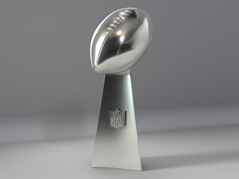NFL Super Bowl Trophy Vince Lombardi 3D Modell