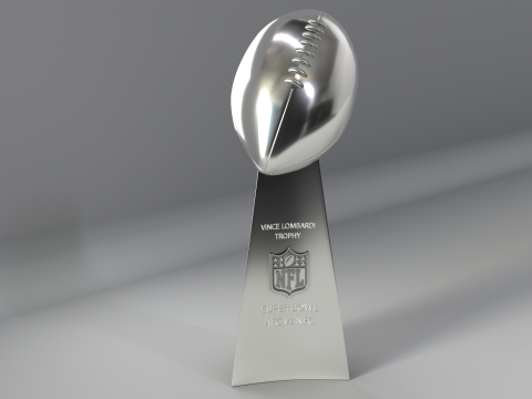 NFL Super Bowl Trophy Vince Lombardi 3D Modell