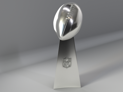 NFL Super Bowl Trophy Vince Lombardi 3D Modell