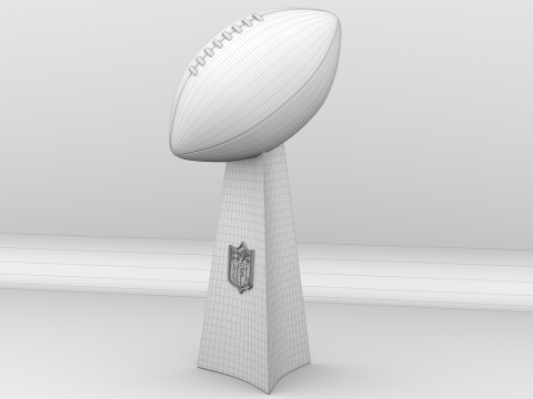 NFL Super Bowl Trophy Vince Lombardi 3D Modell