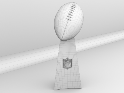 NFL Super Bowl Trophy Vince Lombardi 3D Modell