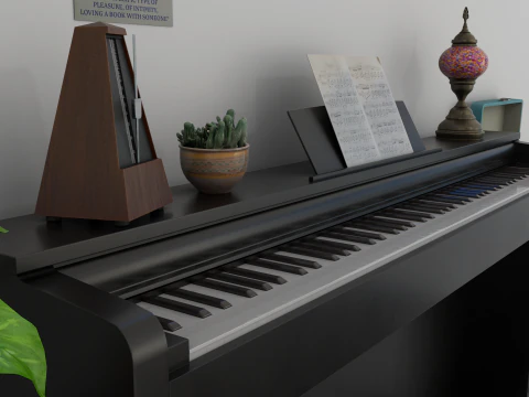 Cena de piano manipulado Modelo 3D