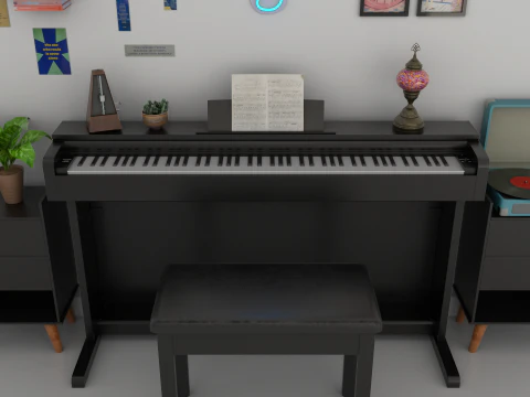 Cena de piano manipulado Modelo 3D