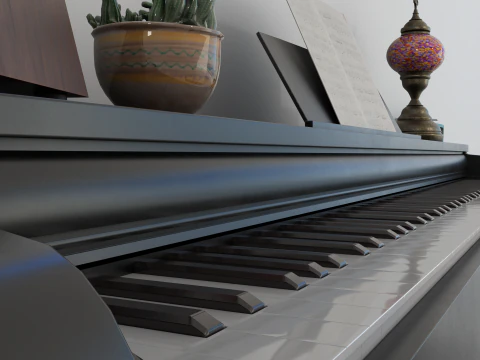 Cena de piano manipulado Modelo 3D