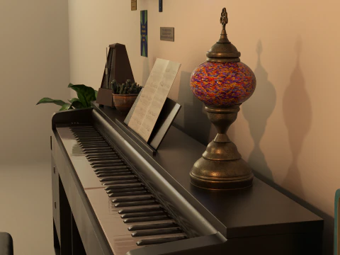 Cena de piano manipulado Modelo 3D