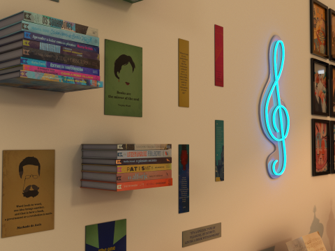 Rigged Piano Scene Modello 3D