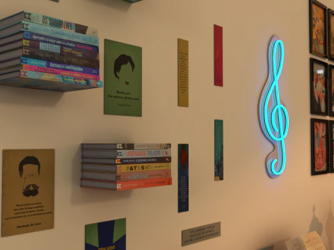 Cena de piano manipulado Modelo 3D