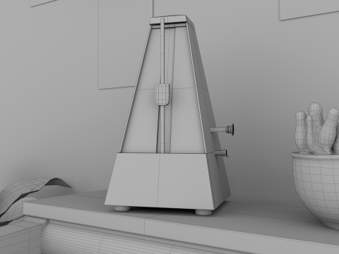 Rigged Piano Scene Modello 3D