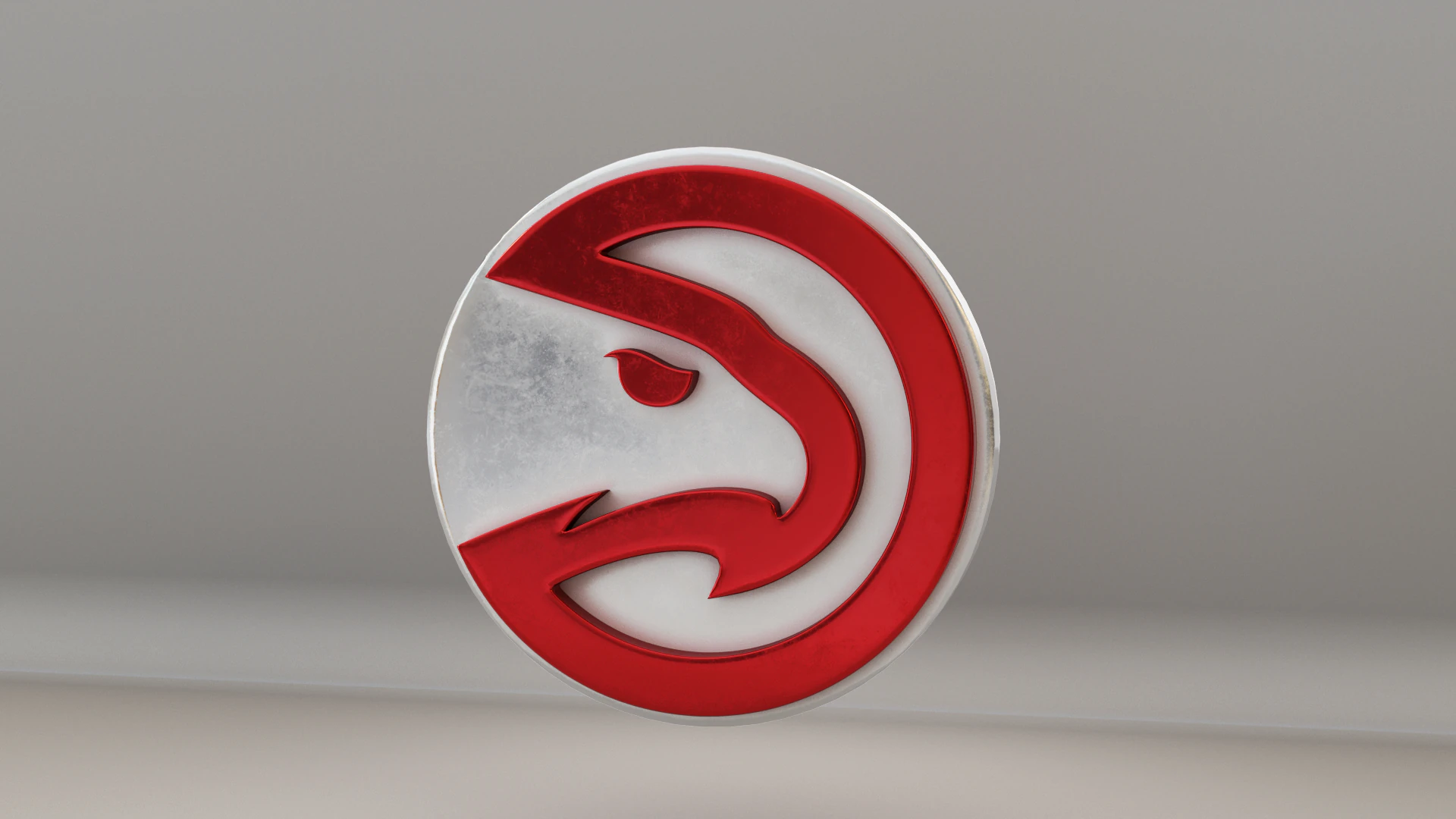 NBA Atlanta Hawks Logo 3D Model .c4d .max .obj .3ds .fbx .stl .blend 