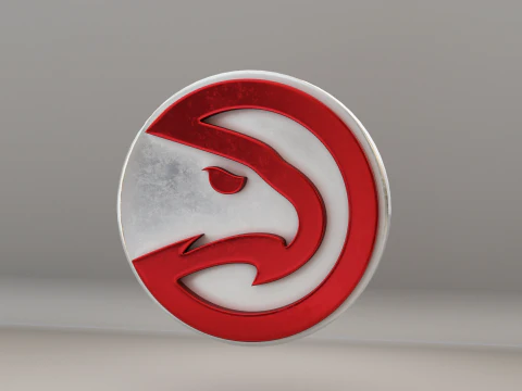 NBA Atlanta Hawks Logotipo Modelo 3D