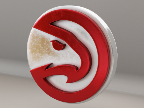 NBA Atlanta Hawks Logo 3D Model