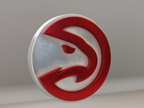 NBA Atlanta Hawks Logo 3D Model