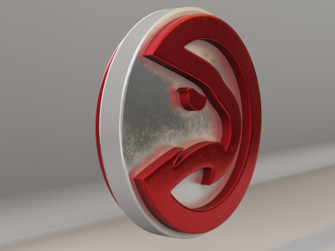 NBA Atlanta Hawks Logo 3D Model