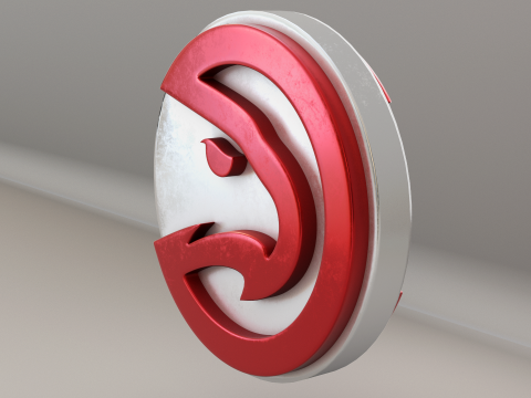 NBA Atlanta Hawks Logo 3D Model