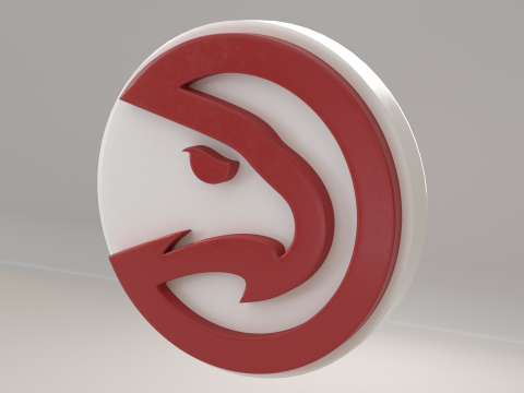 NBA Atlanta Hawks Logo 3D Model