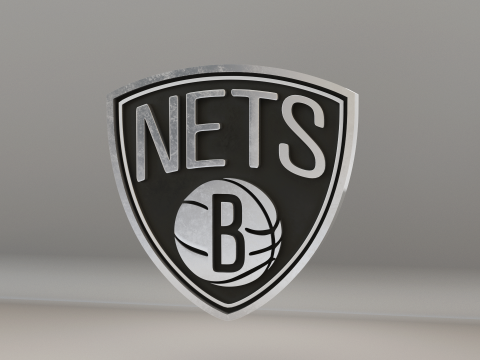 NBA Brooklyn Nets Logo 3D Model