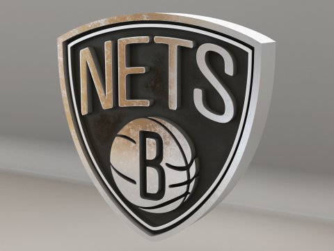 NBA Brooklyn Nets Logo 3D Модель