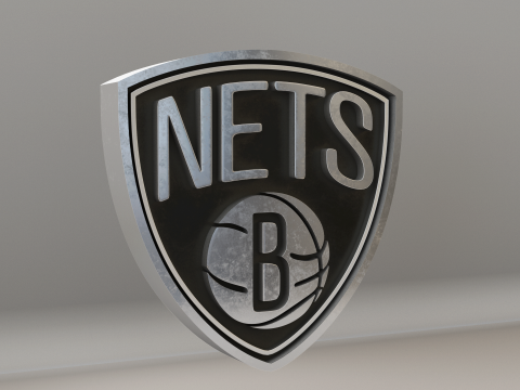 NBA Brooklyn Nets Logo 3D Модель