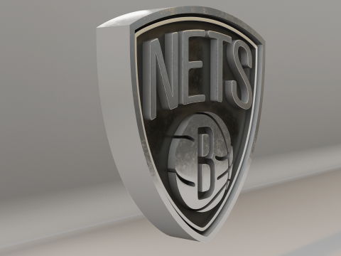 NBA Brooklyn Nets Logo 3D Модель