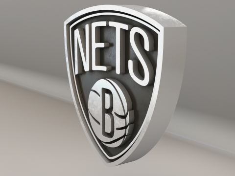 NBA Brooklyn Nets Logo 3D Модель