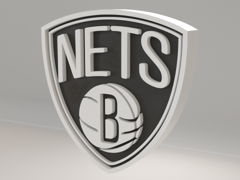 NBA Brooklyn Nets Logo 3D Модель